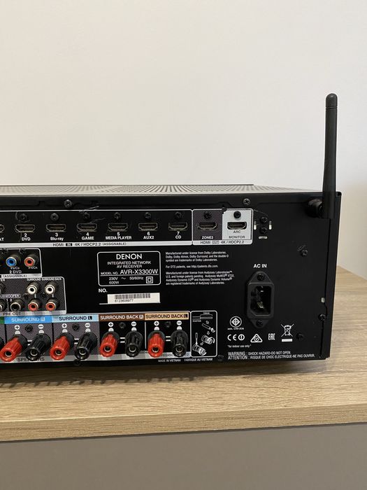 DENON AVR-X3300W- 4K USB WiFi Bluetooth hdmi домашен усилвател ресивър