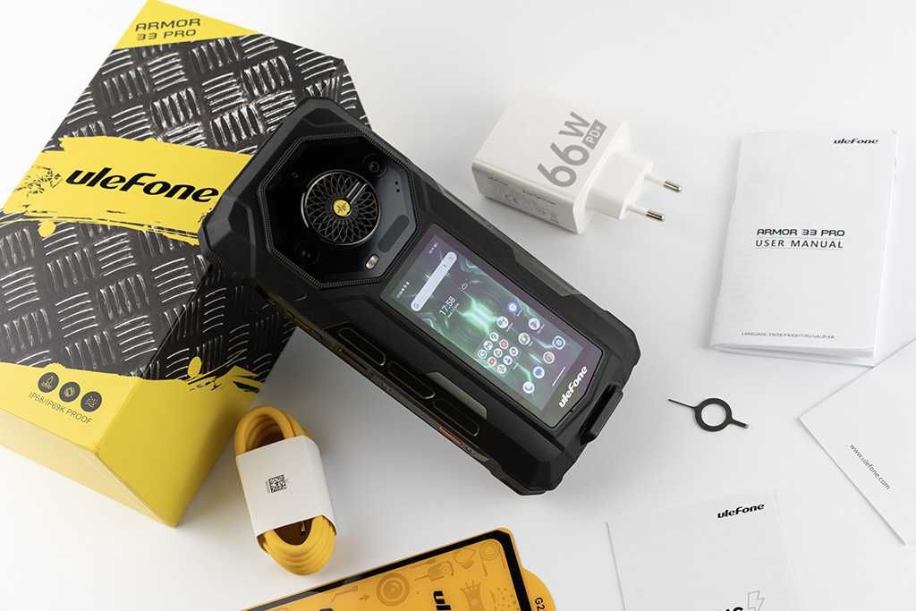 Ulefone Armor 33 Pro 16GB/512GB, два екрана (6.95" и 3.4"), 25500mAh