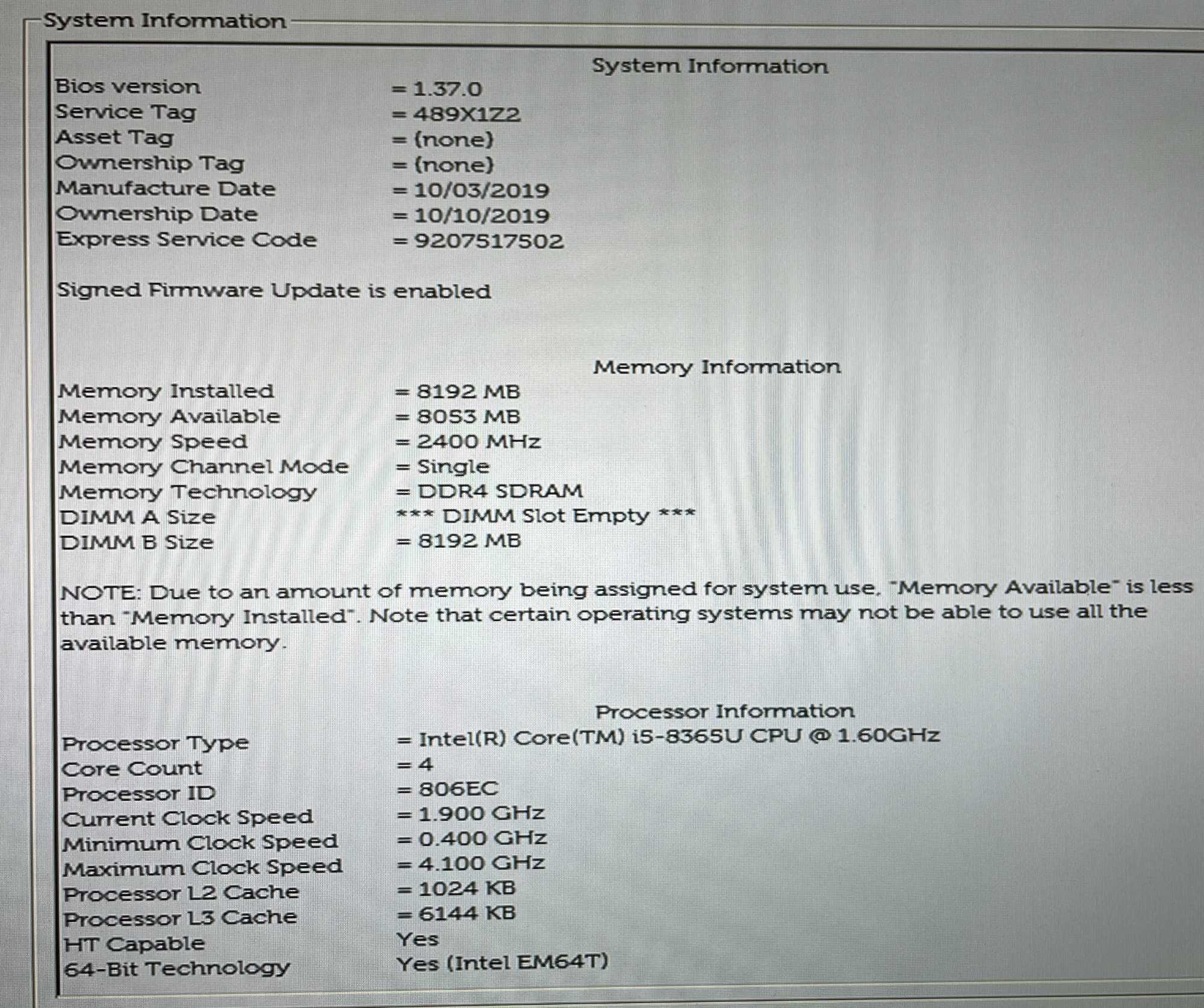 Dell Latitude 7400 Carbon 14"IPS/i5-8365U/256GBSSD/8GBDDR4