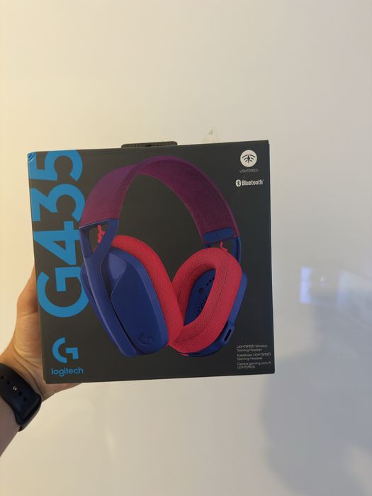 Căști wireless Logitech G435 Lightspeed Gaming-  Blue/Raspberry