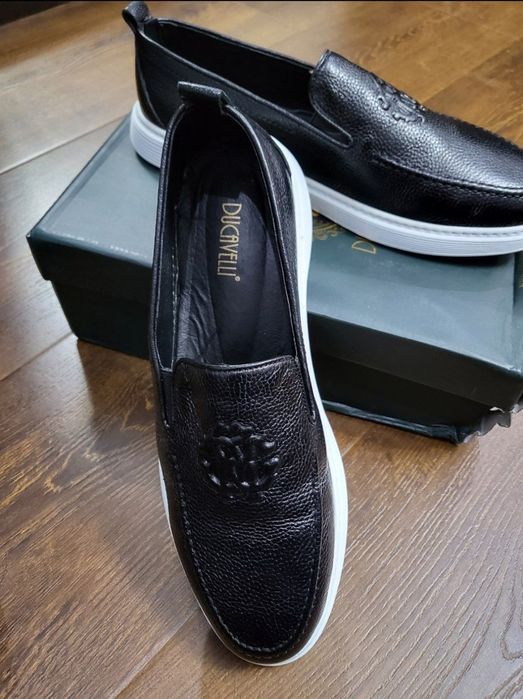 Мужской лофер  naturalniy koja.46 размер