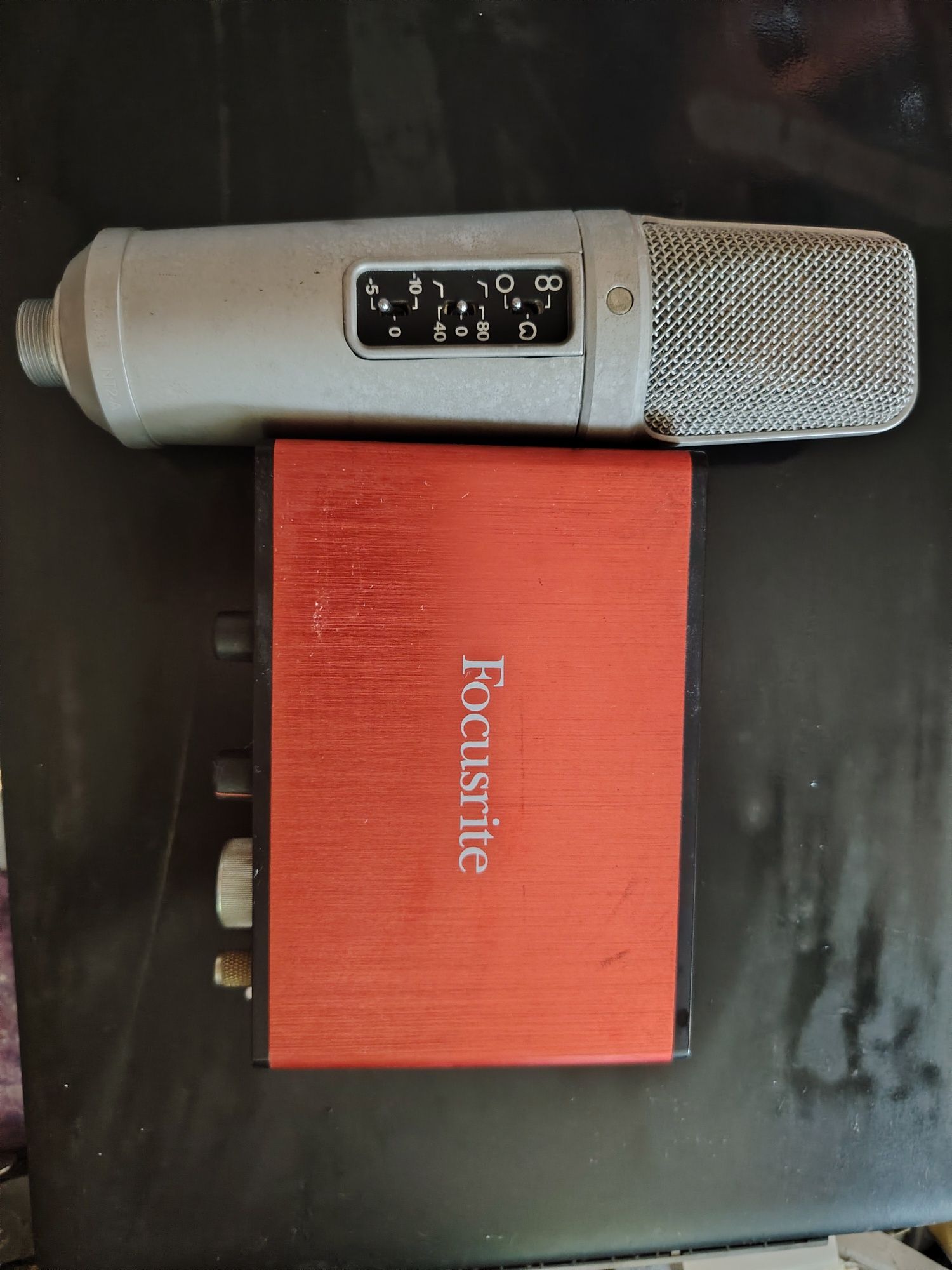 Rode nt-2 A  and Focusrite solo nd 2 gen