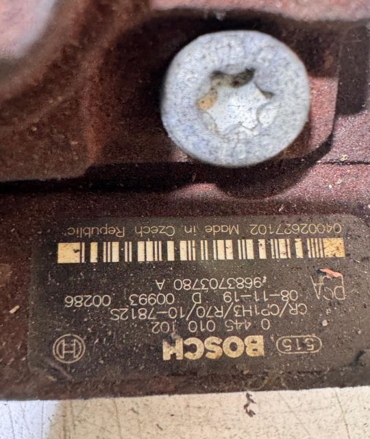 Pompa injectie 0 445 010 102 0 445 010 102 0 445 010 102 Peugeot 307