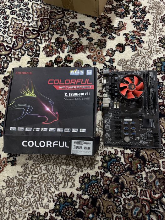 Plata Colorful B250A btc v21. Xolati yengide aybi yoq, srochna sotilad