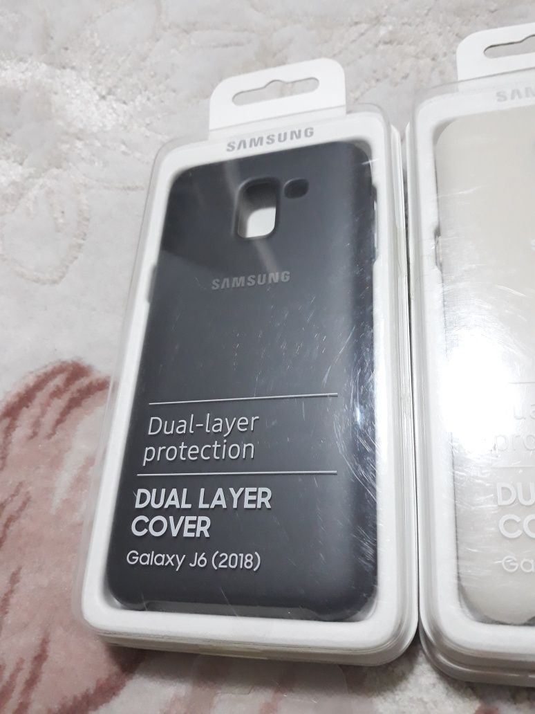 Livrare gratuita! Husa Samsung J6 2018 Dual Layer Cover Neagra Aurie