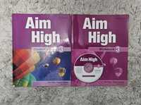 Учебник и тетрадка по английски Oxford Aim High 3
