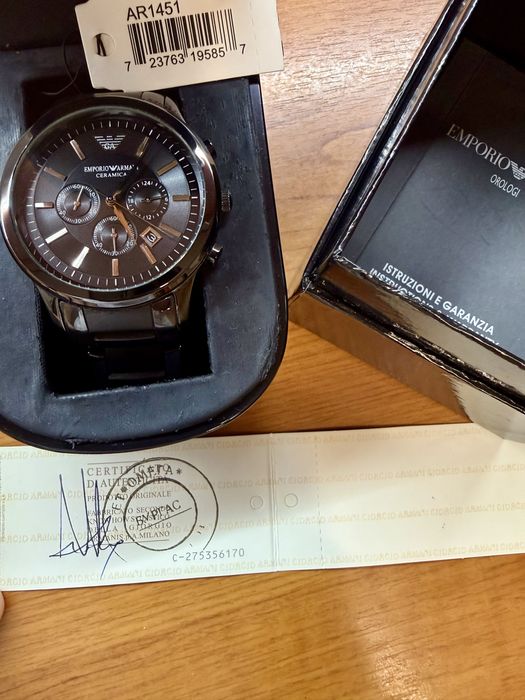 Часовник Armani AR1451 Сертификат