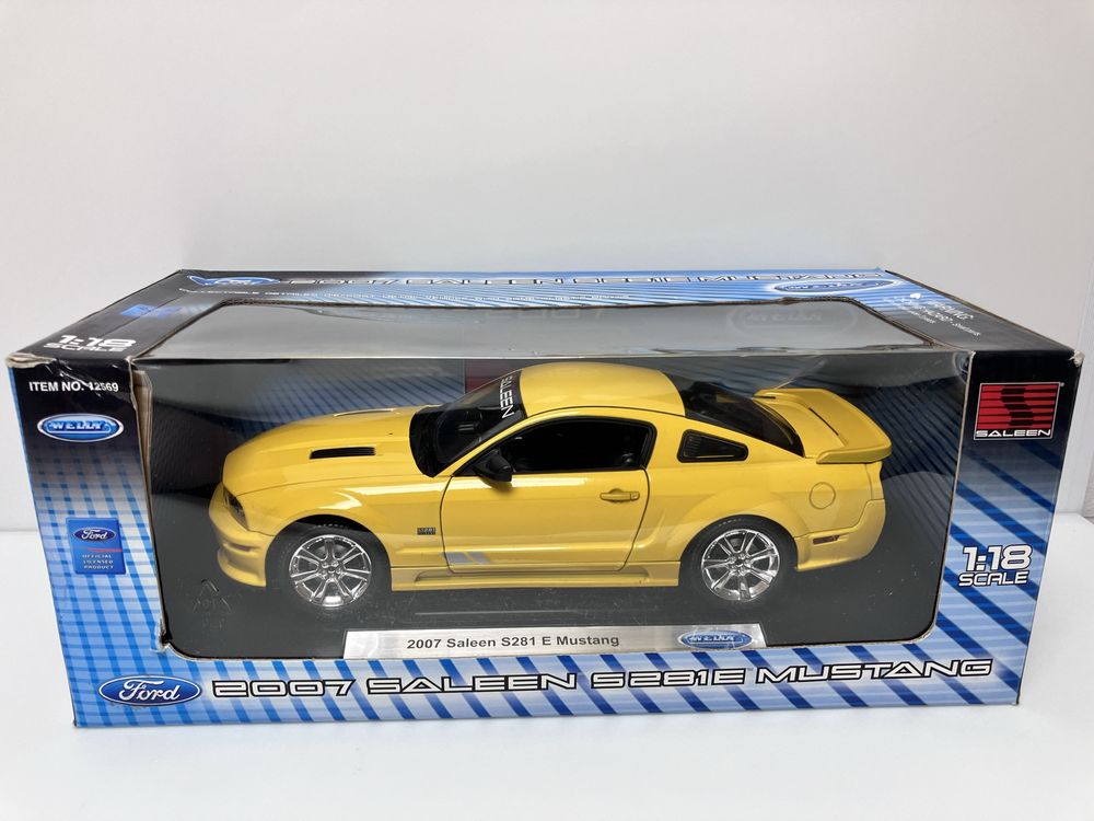 macheta auto rara Saleen S281E Mustang 2007 welly 1/18