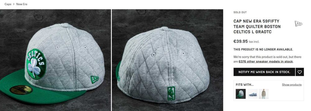 Чисто нова оригинална шапка на Boston Celtics