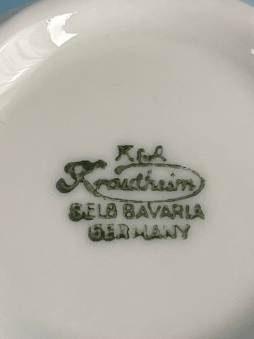 Ръчно рисувани 4 винтидж  сет  за кафе Bavaria от K&A KRAUTHEIM