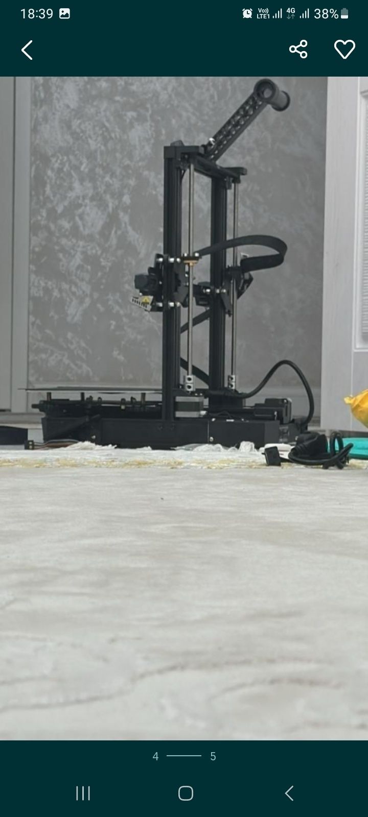 Продается новый 3д принтер модели creality ender 3s1