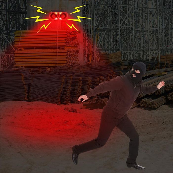 Baterie Memorie Difuzor 130db Alarma Animale Salbatice Incarcare Solar