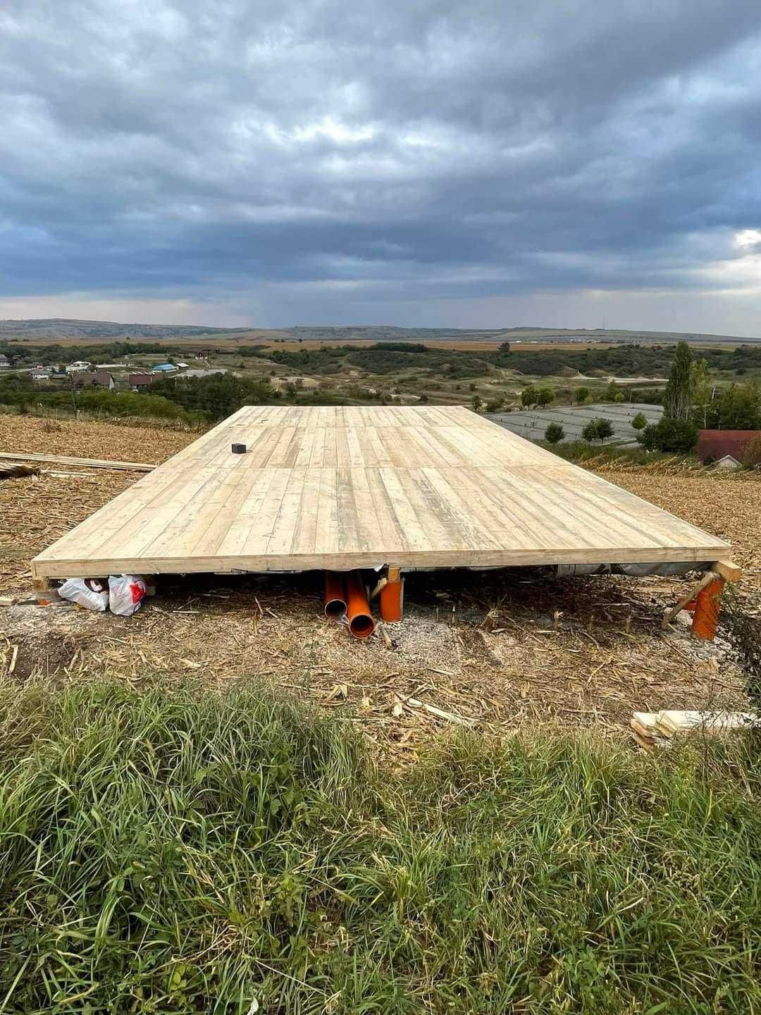 Cabana tip A Frame si casa din structura de lemn de vanzare la comanda