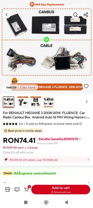 Navigație 9" Megane 3 2GB RAM / 64 GB ROM