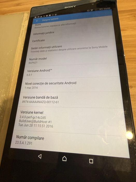 Vand tableta Sony Xperia Z3 16 GB ca noua
