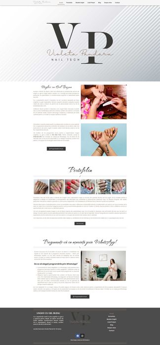 VAND Web Site de prezentare pentru afacere Unghii cu Gel - Locul 1 SEO