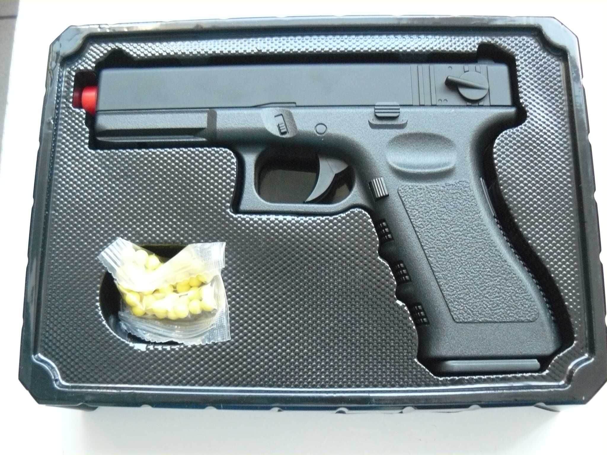 Pistol Airsoft GLOCK 18 GE3007 Mecanism Pe ARC/SPRING, Nou,Golden Hawk