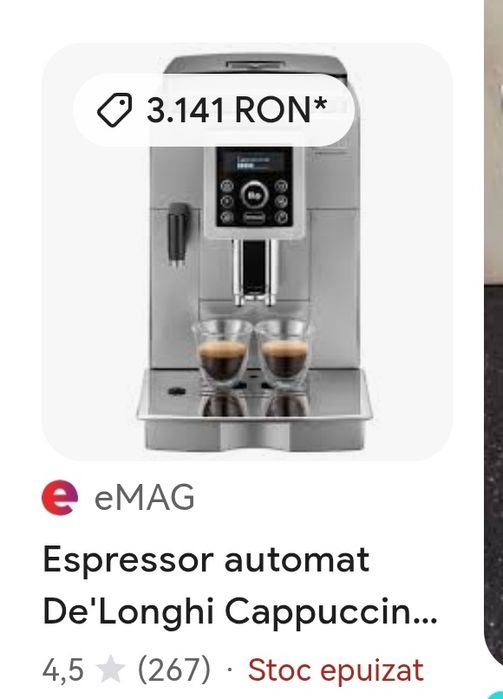 Expresor cafea delonghi