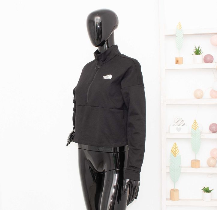 The North Face оригинална дамска блуза черна 1/2 цип овърсайз S