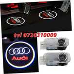 Set Lampi Logo Portiere Holograme Audi A3 A4 A5 A6 A7 Q3 Q5 Q7