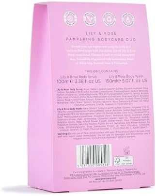Нов Женски комплект за тяло аромат на лилия роза 2 части Подаръчен сет