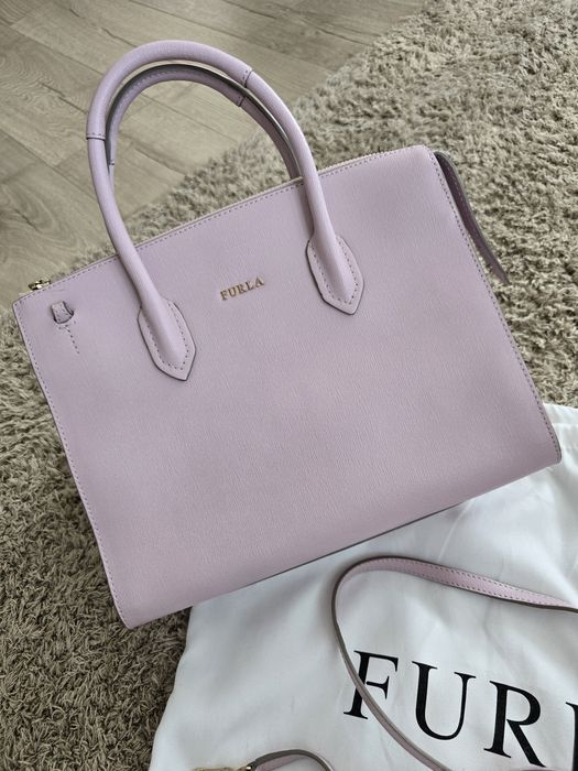 Чанта furla-  цвят розово