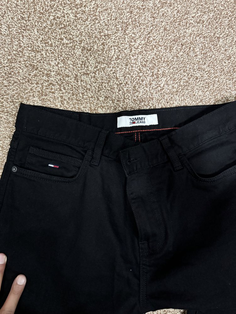 Джинсы черные, оригинал tommy hilfiger 34W 34L Slim fit