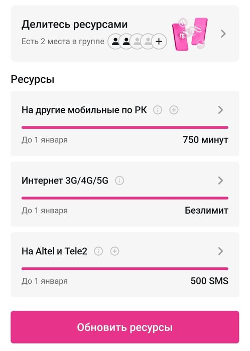 Алтел семейная группа есть свободное место