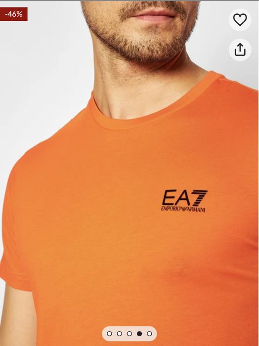 EA7 EMPORIO ARMANI T-Shirt 8NPT51 PJM9Z 1656 Orange Regular Fit