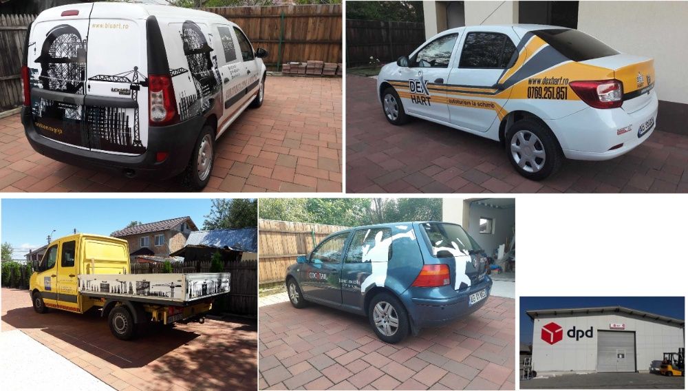 Colantari auto. Montaj si grafica incluse in pret.