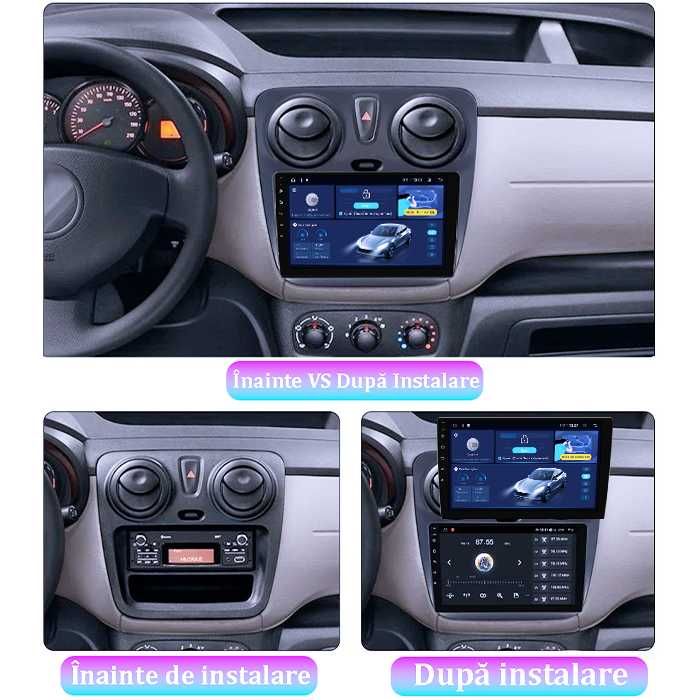 Navigatie Dacia Dokker 2012, Android 14, 9 INCH, 4GB RAM/64GB ROM