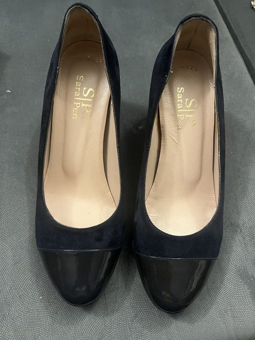 SaraPen велурени обувки на платформа