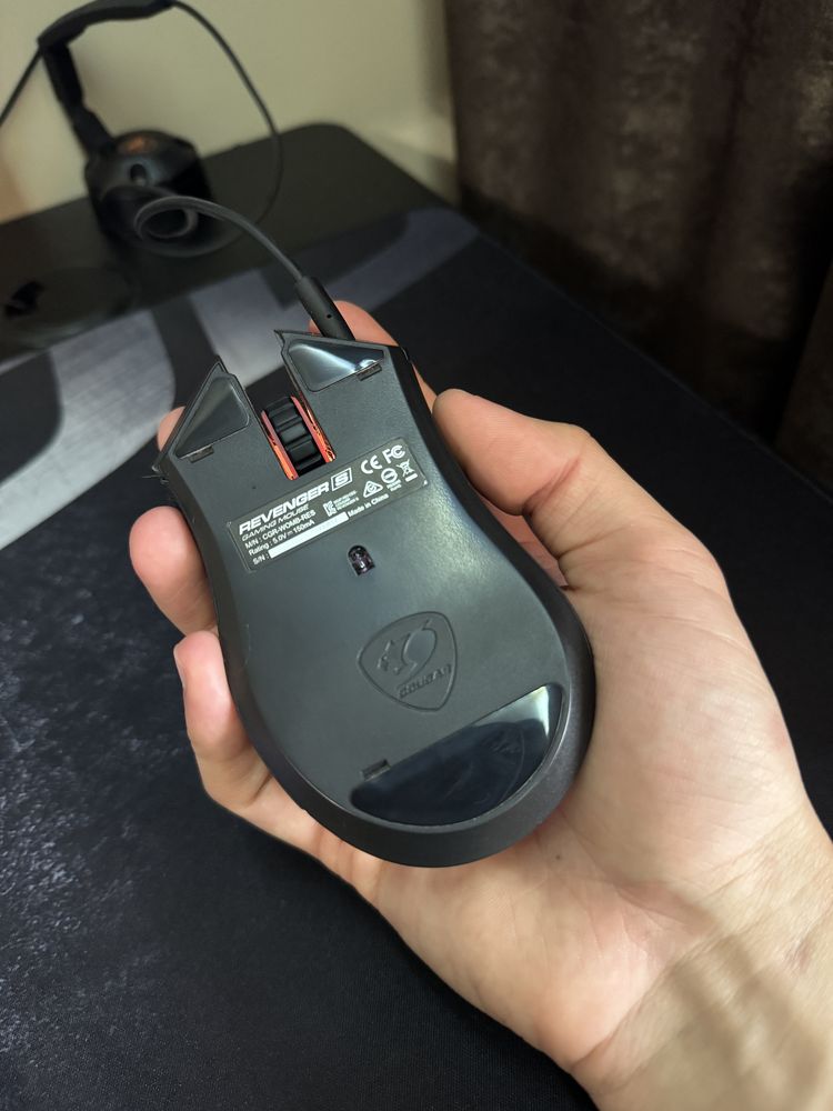 Геймърска мишка Cougar Revenger S + Bungee Bunker