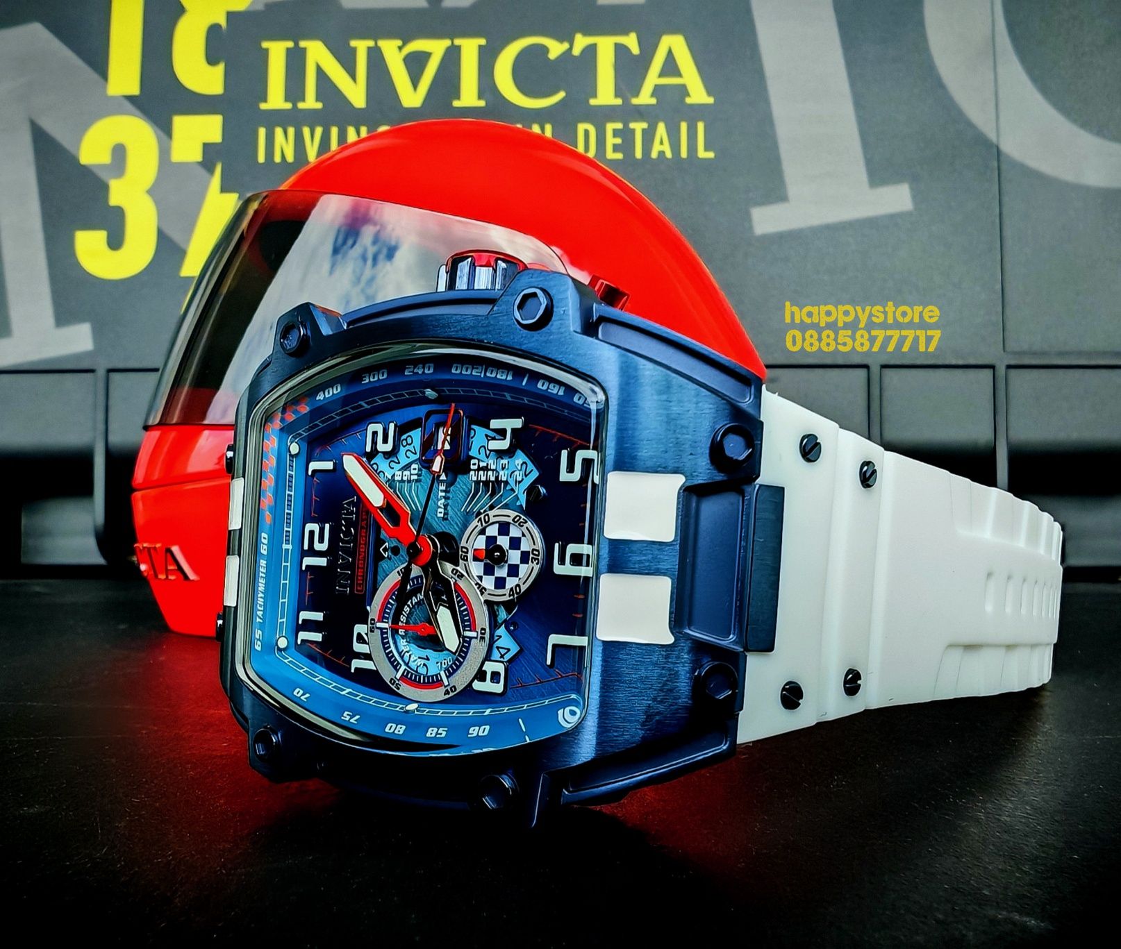 часовник INVICTA S1 Rally Diablo White/Blue, Инвикта нов
