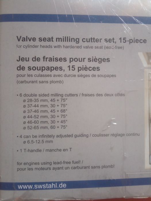 Trusa noua, rectificat scaune supape