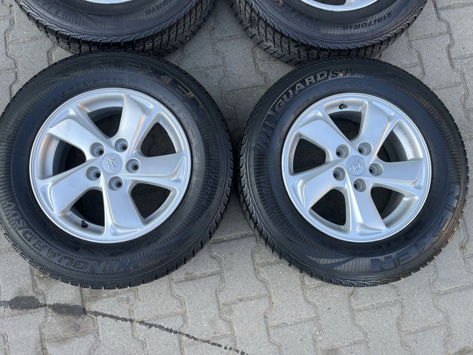 Jante 5x114.3mm, anvelope iarna 215/70 R16, Hyundai IX35, Tucson, Kia