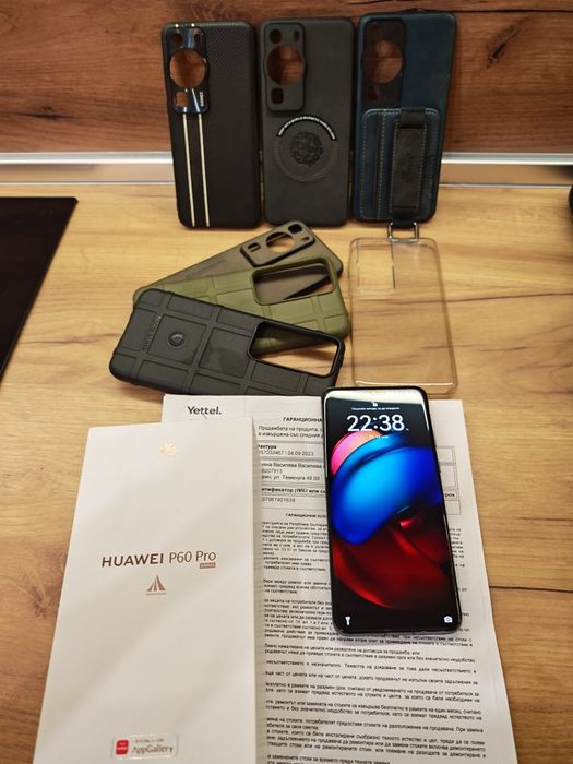Продавам Huawei P60 Pro.В Гаранция КАТО НОВ