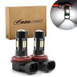 Set 2 Becuri cu Lupa H8 / H11 cu 21 Leduri tip 3030 21W 1200LM 6500K