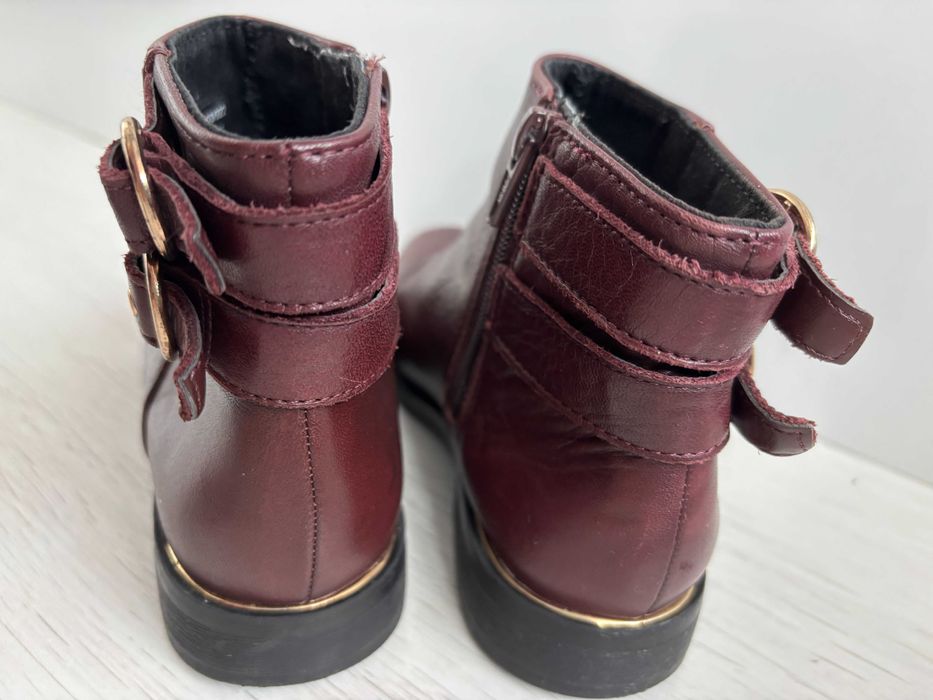 Детски кожени ботушки за момиче ZARA, PROTETIKA, PRIMIGI, р. 28 27 24