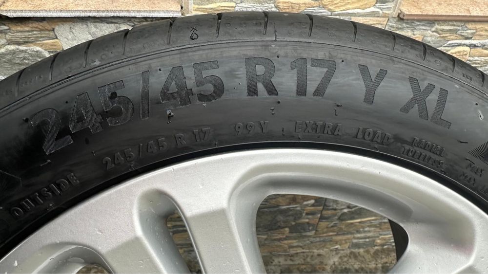 Jante aliaj cu anvelope de vara 245 45 R 17