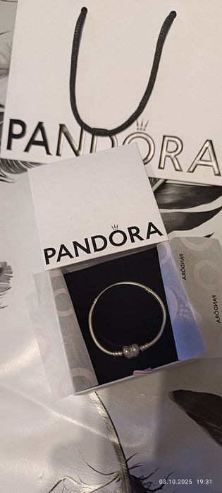 Сребърна гривна PANDORA 16см.