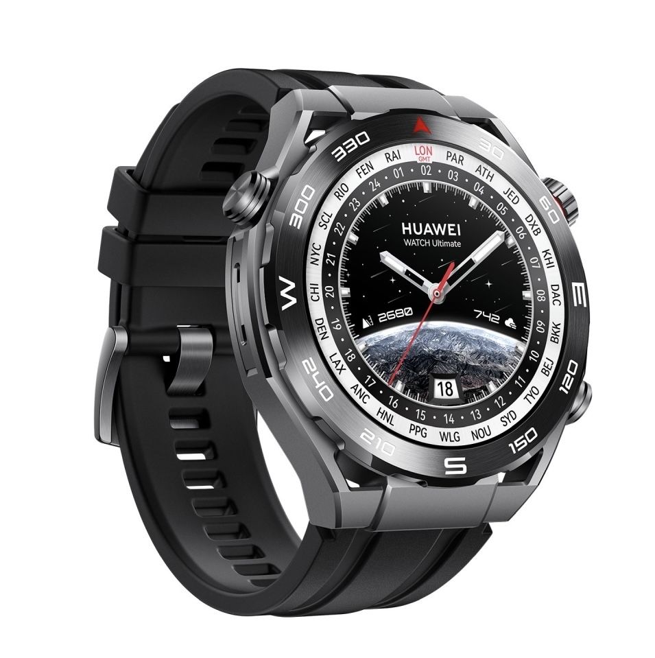 НОВ!!! Huawei Watch Ultimate Colombo Black Zircon-Based Amorphous