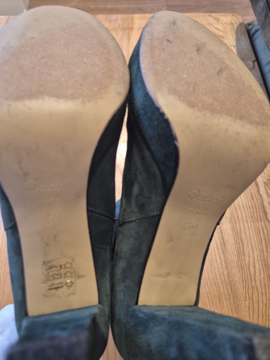 Botine din piele intoarsa Ganni