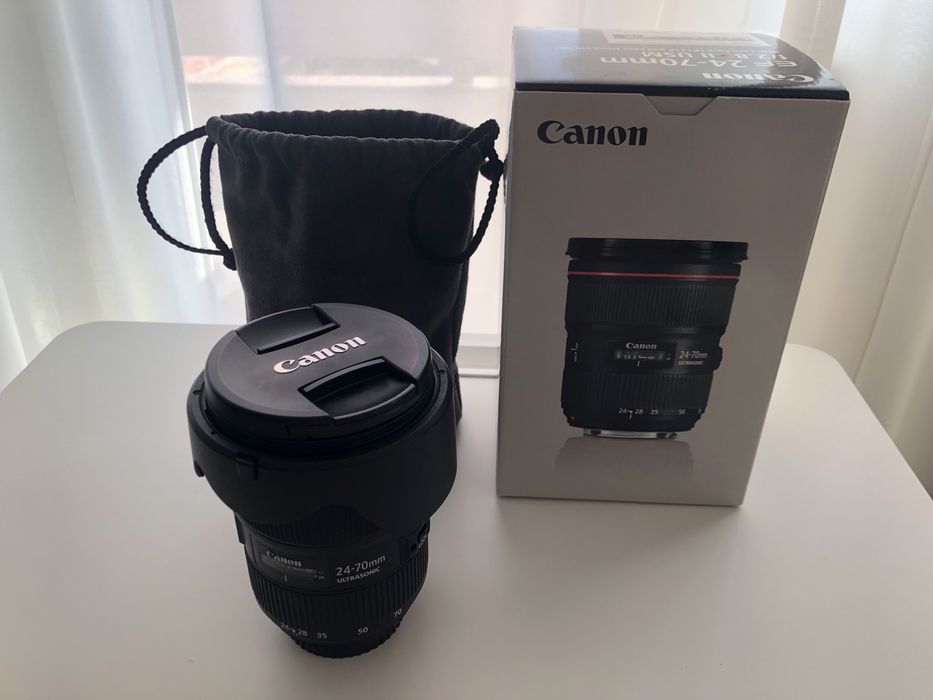 Obiectiv Canon EF 24-70mm f/2.8 L II USM + filtru UV Heliopan