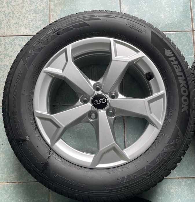 Jante aliaj R17 originale AUDI Q2 Q3 VW Tiguan 215/65/17 Hankook NOI