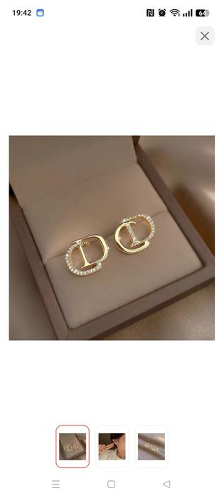 серьги набор браслет