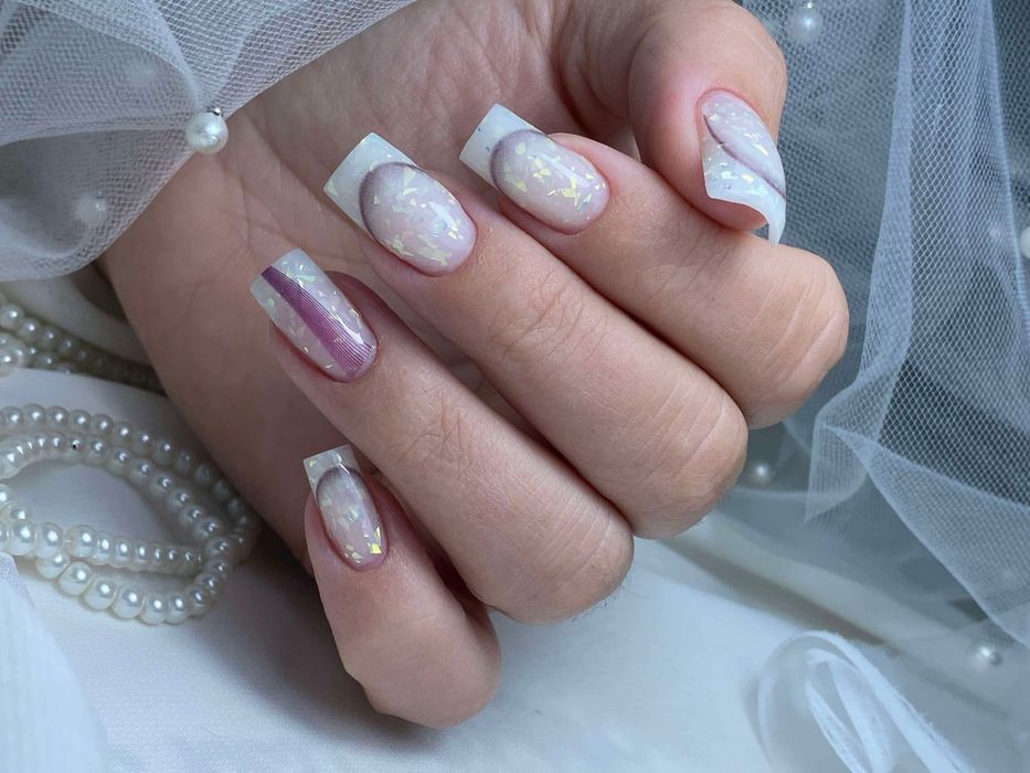 Unghi in gel /tips&forma natural