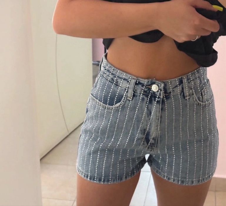 Pantaloni scurti denim