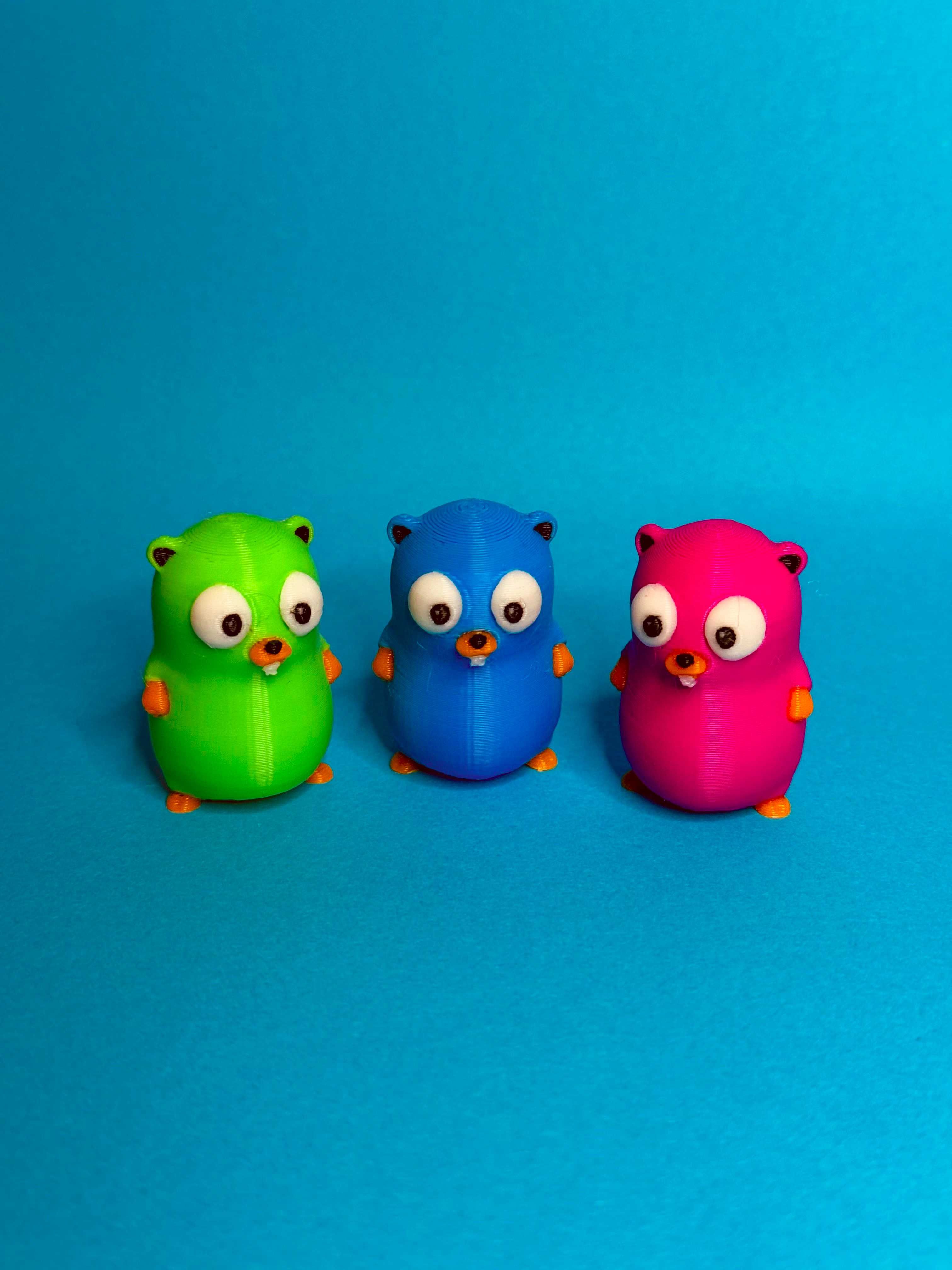 Go Golang Gopher Ключодържател