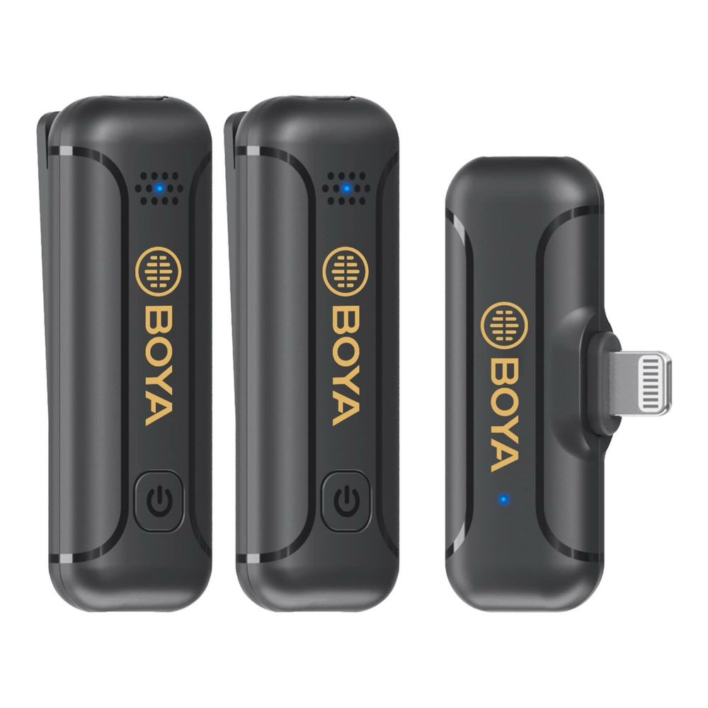 BOYA BY-WM3T2-D2 компактный двойной беспроводной микрофон для iPhone